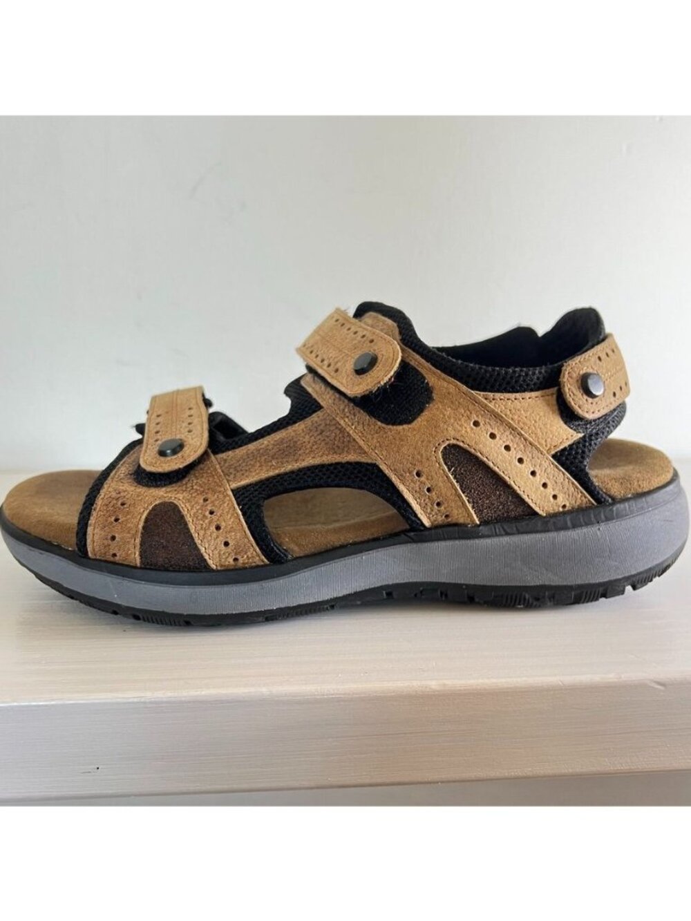 SAS Mens 9.5 Maverick Sport Sandal Comfort Outdoor Hiking Granola Made in USA - Picture 9 of 12
